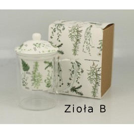 Szklanka z orzęskiem porcelanowym 450 ml