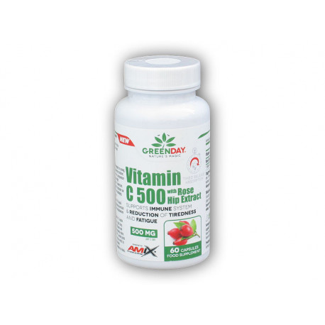 Witamina C 500 mg z owocami dzikiej róży 60cps