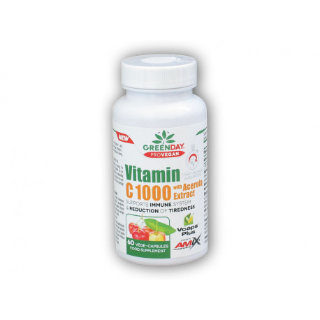 ProVEGAN Witamina C 1000 mg z Acerolą 60 kapsułek