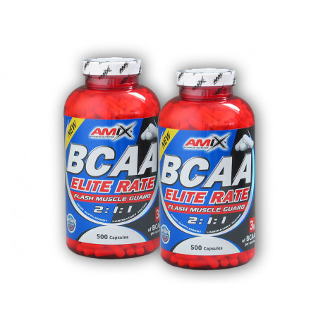 2x BCAA Elite Rate 500 kapsułek