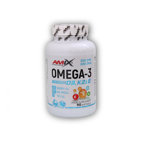 Omega 3 D3+K2+E 90 miękkie żele