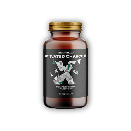 Węgiel aktywny z kokosowym węglem aktywnym. Muszle 575 mg 100 rosły. Kapsułki