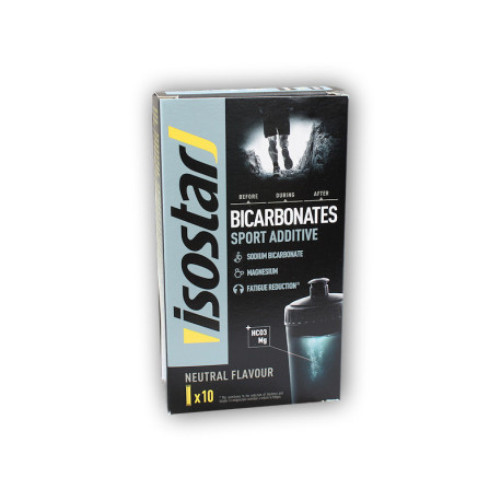 Isostar Dodatek sportowy z wodorowęglanem o neutralnym smaku 10 paczek