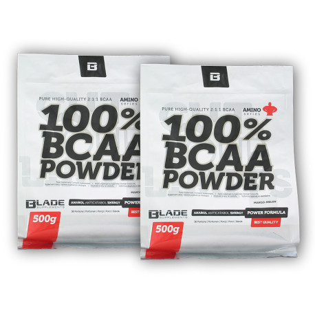 2x BS BLADE BCAA 2-1-1 proszek 500g - pomarańczowy