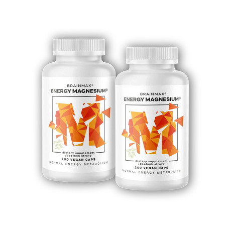 2x Energia Magnez 1000mg 200 kapsułek