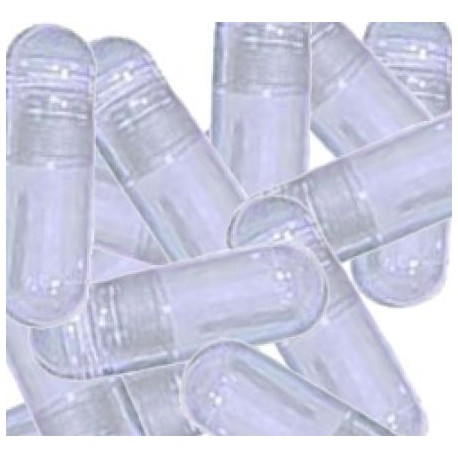 Przezroczyste kapsułki żelatynowe rozmiar 00 (duże) - 1000 szt.
