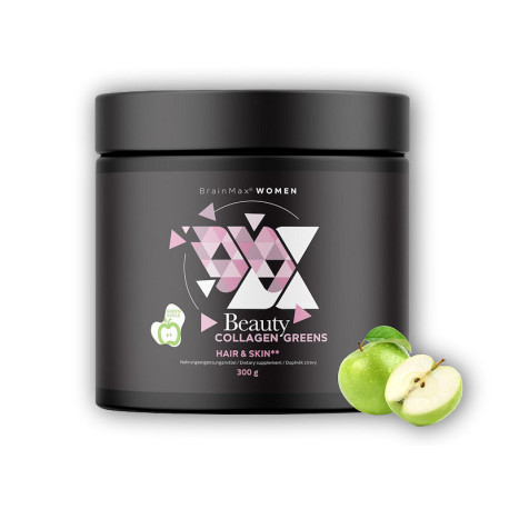 Women Beauty Collagen Greens 300g - zielone jabłko