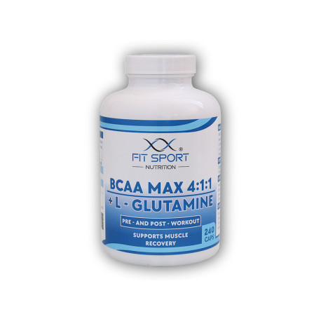 BCAA MAX 4:1:1 + L-Glutamina 240 Kapsułek