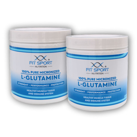 2x 100% Czysta Mikronizowana L-Glutamina 330g