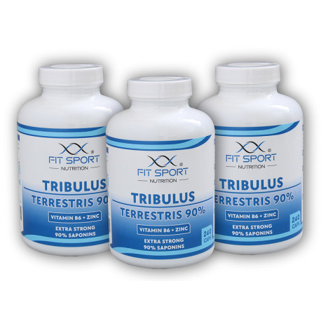 3x Tribulus Terrestris 90% + Witamina B6 + 240 kapsułek