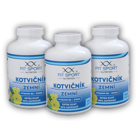3x Tribulus terrestris 90% + Witamina B6 + 150 kapsułek