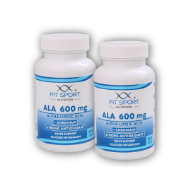 2x ALA 600mg Kwas Alfa Liponowy + Chrom 120 tabletek - Kwas Alfa Liponowy