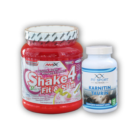 Karnityna Tauryna 120cp + Shake4 500g - - banan