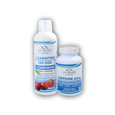 L-Karnityna 150000+Chrom 1000ml+Kofeina 200mg+Zielona Herbata 300mg 120 kapsułek - pomarańczowa