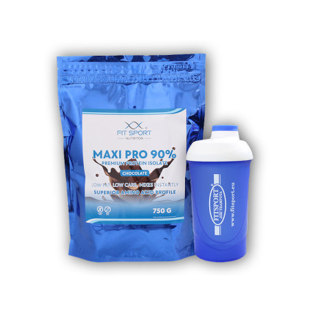 Maxi Pro 90% 750g + Shaker Fitsport - Banan