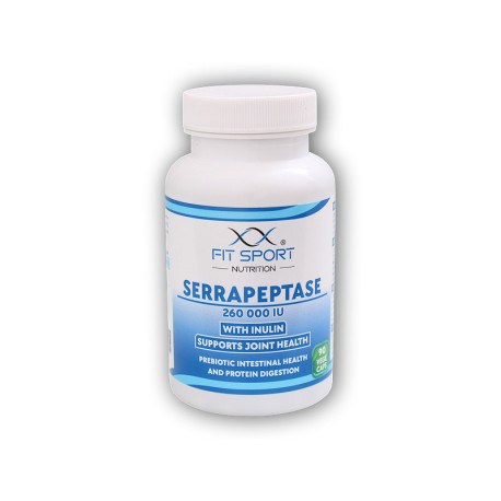 Serrapeptaza 260.000 j.m. z inuliną 90 kapsułek wegetariańskich