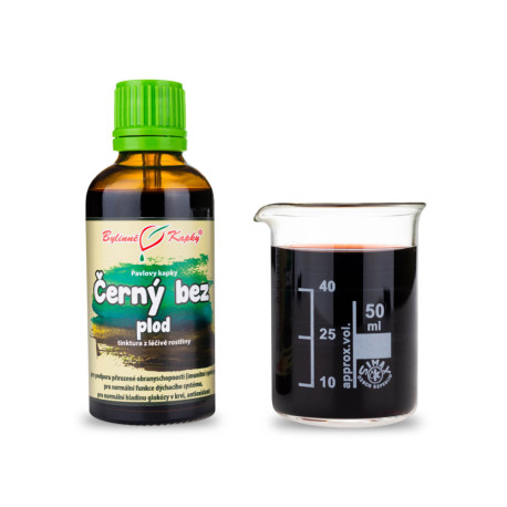 Krople z owoców czarnego bzu (nalewka) 50 ml