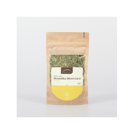 Aksamitka błyszcząca - 100 g cięty