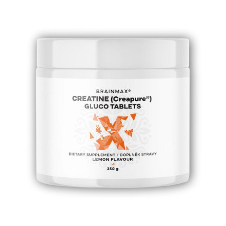 Kreatyna Creapure Gluco tabletki Cytryna, Monohydrat Kreatyny 350g 115 tabletek