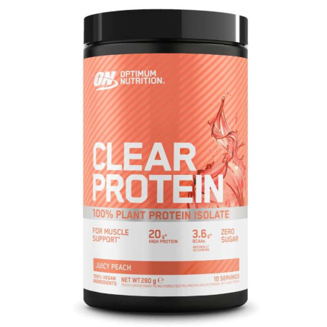 Optimum Nutrition Clear Protein 100% Izolat Roślinny 280g Brzoskwinia