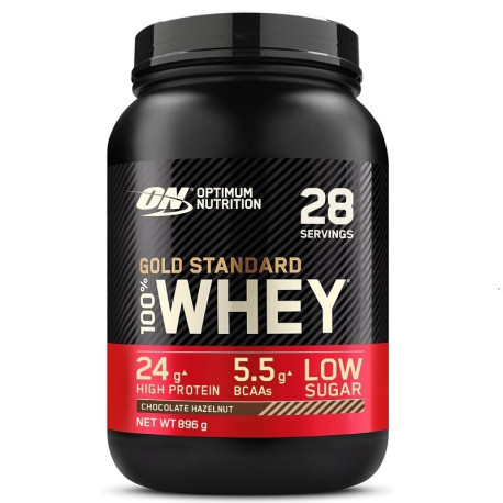 Optimum Nutrition 100% Whey Gold 900g Czekolada Orzech Laskowy