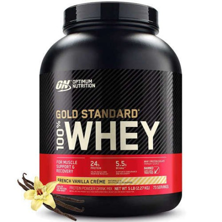Optimum Nutrition 100% Whey Gold 2270g Lody Waniliowe