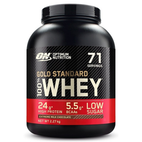 Optimum Nutrition 100% Whey Gold 2270g Ekstremalna Czekolada Mleczna