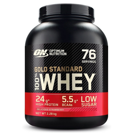 Optimum Nutrition 100% Whey Gold 2270g Pyszna Truskawka