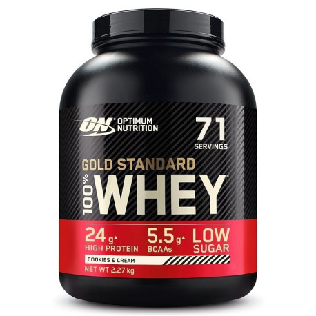 Optimum Nutrition 100% Whey Gold 2270g Krem Ciasteczkowy