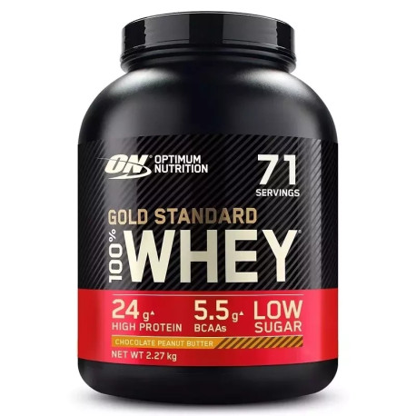 Optimum Nutrition 100% Whey Gold 2270g Czekoladowe Masło Orzechowe