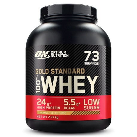Optimum Nutrition 100% Whey Gold 2270g Karmel Toffi Krówki