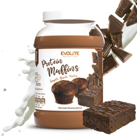 Evolite Muffinki Proteinowe 1000g Czekoladowe Brownie