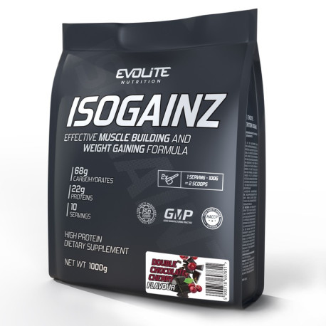 Evolite IsoGainz 1000g Podwójna Czekolada Smaki
