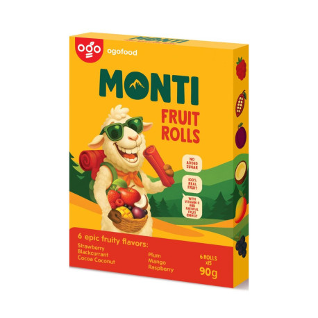 MONTI Rurka Owocowa Mix - 90g