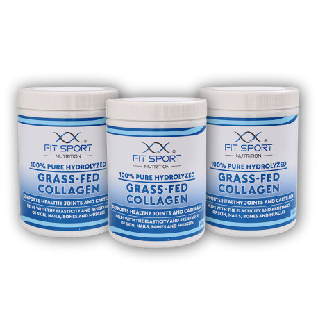 3x 100% Czysty Hydrolizowany Kolagen Karmiony Trawą 400g - Hydrolizowany Kolagen