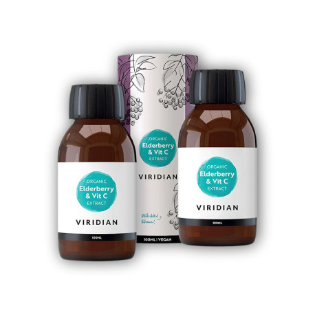 Ekstrakt z czarnego bzu + witamina C 100ml Organiczny 1 + 1 GRATIS