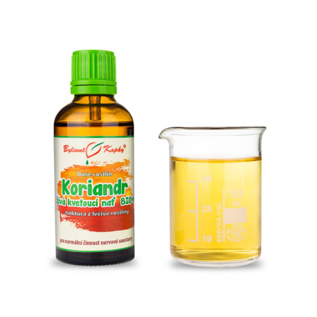 Kolendra Wysiewana Żywy Liść BIO* - Krople Ziołowe (Nalewka) Dusza Roślinna 50 ml