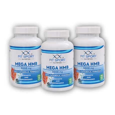 3x Mega HMB 3000mg 120 warzywnych kapsuli