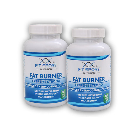 2x Fat Burner Extreme Strong 120 warzywne kapsułki - spalacz tłuszczu
