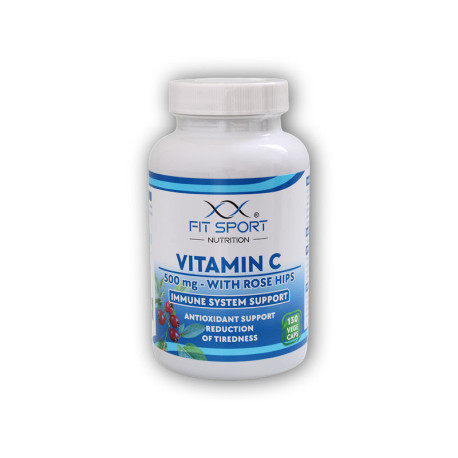 Witamina C 500 mg z dziką różą – 130 kapsuli warzywnych