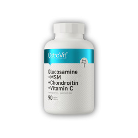 Glukozamina + MSM + chondroityna + tabletki witaminy C 90