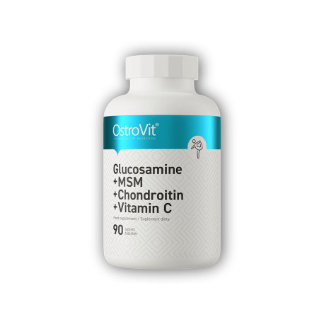 Glukozamina + MSM + chondroityna + tabletki witaminy C 90
