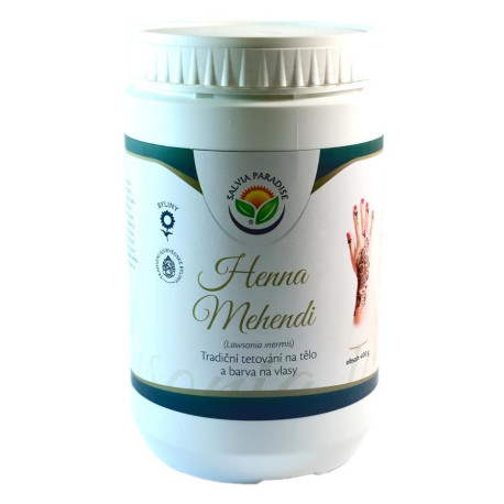 Tradycyjny tatuaż Henna Mehendi na ciele i włosach Kolor 400 g