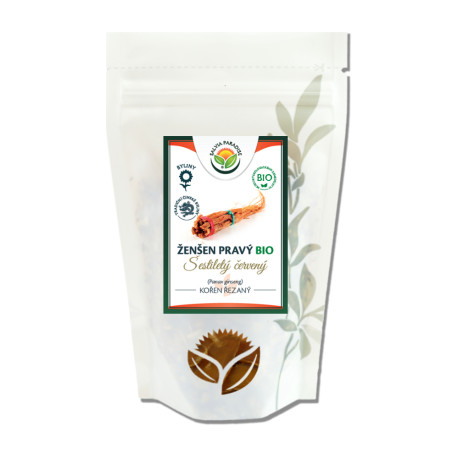 Żeń-szeń True Red 6 lat krojony BIO 50g