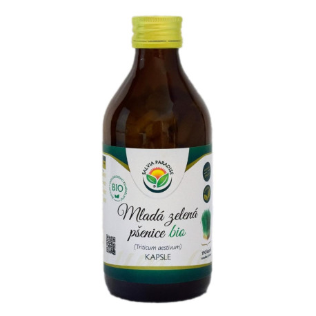 Kapsułki z młodą zieloną pszenicą BIO 190 pc