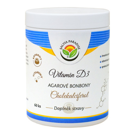 Witamina D3 – Cukierki z agarem z cholekalciferolem 60 pc