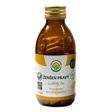 Żeń-szeń 6 lat - kapsułki żeń-szenia BIO 120 pc