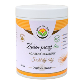 Cukry z żeń-szeniem i agarem BIO 60 pcs