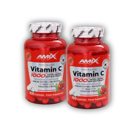 2x witamina C 1000mg + dzika róża 100 cps