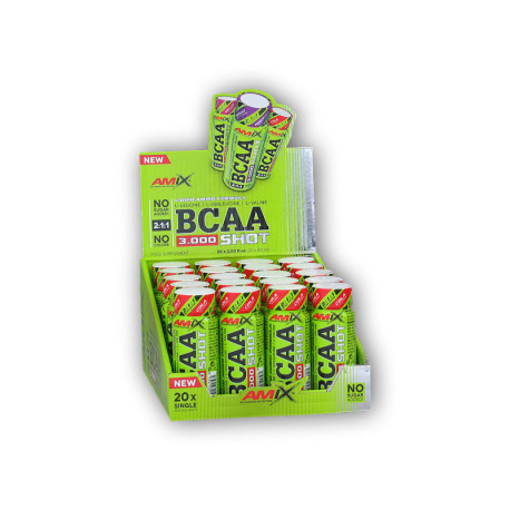MIX BCAA 3000 2:1:1 Shot 20x60ml - owoce leśne